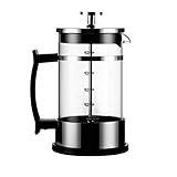 Kaffeemühlen 600ml Kaffee Teebereiter Kaffeemaschine Edelstahl Plunger Kaffeemaschine mit hitzebeständigem Glas