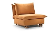 Schlafsessel La Luna, 79x213cm, Sofa mit Schlaffunktion von Signet - orange