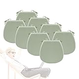 Stuhlkissen,Memory-Schaumstoff-Pads mit Bindemuster, rutschfest, gummierte Rückseite, abgerundet, quadratisch