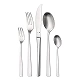 WMF Corvo Besteck Set 6 Personen, 30-teilig, Hohlheftmesser, Cromargan protect Edelstahl mattiert, kratzbeständig, spülmaschinenfest