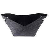 Nicfaky Kamin Korb Aus Filz 40 X 23 X 39,5 Cm - Kamin Beutel Halter mit Trage Griffen für, Zeitung, Magazin, Spielzeug - Set Von 2,
