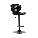 BinOxy Barhocker Anhebbarer Barstuhl (63-83 cm) Moderner einfacher PU-Leder-Rückenlehne Barstuhl an der Rezeption kann hohen Hocker drehen Hocker (Color : E)