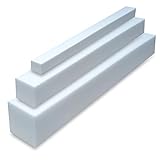TULENA Polsterschaumstoff Matratzenverlängerung aus Schaumstoff Zuschnitt | Matratzenverbreiterung 10 x 12 x 200 cm RG 28/44 Bett Lückenfüller Mittelhart