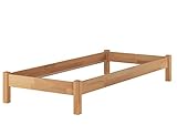 Erst-Holz® Futonbett Gästebett Einzelbett 90x200 Massivholzbett Buche Natur ohne Zubehör 60.84-09 oR