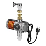 Hoberg elektrischer Durchlauferhitzer | Schnelles Aufheizen durch leistungsstarke, energieeffiziente Heizspirale | Digitale Temperaturanzeige | In- & Outdoor einsetzbar | Ohne Wassertank [max. 3600 W]