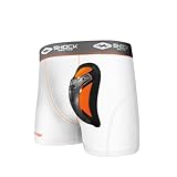 Shock Doctor Herren Ultra Pro Boxer Compression Short mit Ultra Cup, Herren, weiß, Small