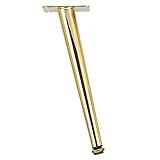YJRZYQKXKL Schrankfüße Gold, Höhenverstellbar Couchtisch Beine Möbelfüße Konisch Möbelfüsse Höhe: 10-75 cm (+10mm) Sockelfuß Sideboard/Nachtschrank Füße Möbelbeine, 4× Schrankfüsse (50cm,Gold)