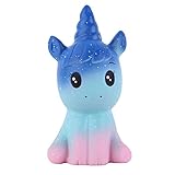 ANBOOR Squishies Einhorn Pferd Langsam Steigend Squeeze Spielzeug Antistress Squishies Spielzeug Kawaii für Kinder Erwachsene (Galaxy, 7*6*12,5cm, 1 Stück)