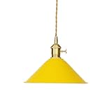 RAGGZZ 4 Pack Nordic Industrial Hanging Lamp -Aron Color Modern Height Adjustable Metal Light - Chandeliers For Living Room, Kitchen Island, Hotel, Warehouse, Study Room - Matte Yel