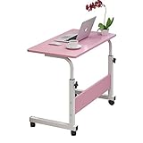 Laptop Desk Medical Overbed Table Portable Computer Desk Bed Couch Sofa Side Table Adjustable Height Over Bed Table (D)