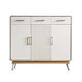 ENtele Schuhschrank Moderner Eingangsbereich, Wohnzimmer, Trennwand, Aufbewahrungsschrank, Eingang, Foyer, dekorativer Schrank (weiß) Schuhregal (Size : 120x40x106CM)