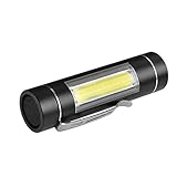 LED-Taschenlampen 14500 / EA Torch Pouch 1 Glare CoB XPE XPE Minifell-Modi Schrankleuchten (Black, One Size)