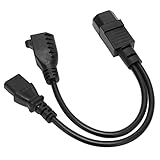 C14 auf C13 Nema 15R Y-Splitter-Netzkabel 1 in 2 Out Wasserdichtes Verlängerungskabel