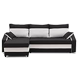 Sofini Ecksofa Hewlet mit Schlaffunktion! Best Ecksofa! Eckcouch mit Bettkasten!Best! (Haiti 17+ Haiti 0)