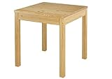 Erst-Holz® Tisch Esstisch Massivholztisch Küchentisch Kiefer Massiv Glatte Beine 90.70-50 A
