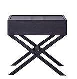 SOCUY Nachttisch Nachtkommode Moderner Nachttisch Aus Eichenholz, Minimalistisches Wohnzimmer, Nachttisch, Schlafzimmer Nachtschrank Nachtkästchen