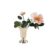 liushop Vasen 2 Stück Vielseitige Metall Hochzeit Tafelaufsätze Vase Metall Trompetenvase für Zuhause Party Jahrestag Hochzeit Dekoration Modernes Design Dekorative Blumenvase (Größe: M)