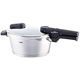 Fissler Vitaquick / Schnellkochtopf (3,5 L, Ø 22 cm) Edelstahl-Dampfkochtopf, 2 Garstufen - Induktion