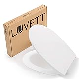 LUVETT® WC-Sitz C900 reddot® Designpreis Sieger, oval, EasyClean (abnehmbar), SoftClose® Absenkautomatik, Duroplast, Farbe:Weiß