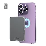 HINOVO Magsafe Powerbank, 10000mAh Magnetische Kabellose Powerbank mit Metalldesign, 20W PD Wireless Power Bank Schnellladefunktion mit USB-C, Externe MagSafe Batterie für iPhone 12/13/14 Serie