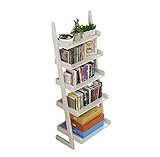 AOOSIR Bücherregal 5 Ebenen Bücherregal Holz Bücherregale Organizer Regale Aufbewahrungsregal Bücherregal Für Wohnzimmer Schlafzimmer Home Office Bücherschrank Schlafzimmer Büro (Color : White)