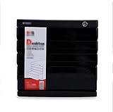 Aktenschrank Kunststoff Schubladen Schreibtisch Aufbewahrungseinheit Organizer Abschließbar A4 Box Für Büro/Farbe: schwarz