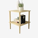 AOKLEY Beistelltisch Mode kreativer Couchtisch Sofa Tisch Nachttisch Kleiner Esstisch Doppelregal Kaffeetisch Kleiner Sofatisch (Color : A)