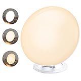 Cadrim Tageslichtlampe, Lichttherapielampe 10000LUX USB Tageslichtleuchte mit Halterung, UV-FREE Vollspektrumlampe mit Stufenlosem Dimmer, LED Daylight Lamp mit Zeitschaltuhr
