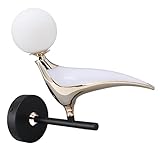 Emoshayoga Lampenfassung in Vogelform, 110–240 V, feuchtigkeitsbeständig, Vogel-Wandlampenabdeckung, hitzebeständig, für den Flur