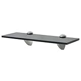 ZEYUAN Schwebendes Regal, Wandregal, Bücherregal Wand, Schweberegal, Regale Für Wände, Regalbrett, Hängeregal, Regal Badezimmer, Glas 30x20 cm 8 mm