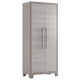 Keter Gulliver Kunststoffschrank / Besenschrank, Utility, beige, 80 x 44 x 182 cm