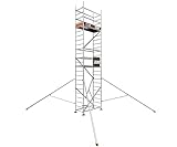 ALTEC Rollfix® 2.0 700 | 7m Arbeitshöhe | hvst. Fußplatten | Dreieckausleger | Made in Germany | TÜV | belastbar 200kg/m² | Norm - DIN EN 1004-1 | Modulares Arbeitsgerüst | Alu-Gerüst