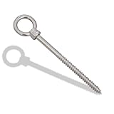 jarolift Ringschraube mit Holzgewinde für Sonnensegel, Sonnensegel-Zubehör, aus V2 Edelstahl, Nicht rostend