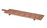 XXL Holz Servierbrett massiv - 100x26 cm - Käsebrett Tapas Brett Servierplatte