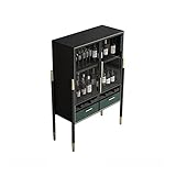 Barschrank Leichte luxuriöse Weinschrank freistehende Weinstaage Home Decoration Bar Schrank Multifunktionaler Spirituosenschrank for Küche und Esszimmer Weinschrank Aufbewahrung von Flaschen ( Color