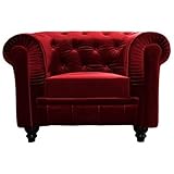 Menzzo Barock-Trend, Holz, Rot, L111 x P82 x H72 cm