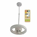 Unterputz-Deckenventilator, 10,2 Zoll, stumm, dimmbar, flache Deckenventilatoren mit Fernbedienung, 35 W Ventilatorlicht mit Btracket, 3 Windgeschwindigkeiten, moderner Deckenventilator für Schlafzimm