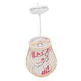 OSALADI Kronleuchterschirm Rattan-Pendelleuchten Lampenschirme Für Tischlampen Hängeleuchten Für Den Innenbereich Japanische Deckenbeleuchtung Hängeleuchte Aus Korbgeflecht