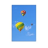 HOWDA Wandkunst Malerei Bild Moderne heißluftballon blauer himmel leinwand poster schlafzimmer dekor sport landschaft büro zimmer dekor geschenk leinwand poster Kunstdrucke bild (30x45cm Kein Rahmen)