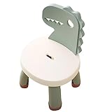 Veemoon Kleinkindstuhl Dinosaurierstuhl Kunststoff Kinder-Dino-Hocker Kinder-Tritthocker Anti-Fall-Spielzimmermöbel Aktivitätsstuhl Für Jungen Mädchen Drinnen Und Draußen Grün