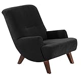 Max Winzer Sessel Brandford Veloursstoff schwarz
