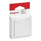Legrand LEG97340 Ein-/Aus-/Zwei-Wege-Schalter, Aufputz, 2300 W bei 230 W, weiß