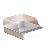 Katzentoilette Anti-Spritzer Abnehmbarer Rand Katzentoilette Sandkasten Leichte Reinigung Haustiertoilette for Kleintiere Sandkastenzubehör Mülleimer
