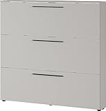 Germania Schuhschrank 2578-572 GW-Utah, in Kaschmir, mit Platz für 18 Paar Schuhe, geringe Tiefe, ideal für schmale Flure, 140 x 129 x 19 cm (BxHxT)