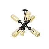 OQHAIR 6-Licht-Glasschirm-Deckenleuchte, industrielle Wasserrohr-Unterputz-Deckenleuchte, rustikale Bauernhaus-Küche, in der Nähe von Deckenleuchten, Vintage-Deckenleuchte für Zuhause, Bar