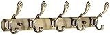 Garderobenständer, rustikale Metallgarderobe zur Wandmontage, Kleiderhakenleiste, Bademantel- und Handtuchhaken für Eingangsbereich, Schlafzimmer, Schmutzfänger, Hüte, goldener Wandhaken/Gold