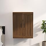 ZEYUAN Hängeschrank, Kitchen Wall Cabinet, Küchenschrank, Wandschrank Küche, Küchenhängeschränke, Braun Eichen-Optik 69,5x32,5x90 cm