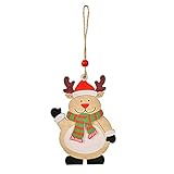 Weihnachtsdruck-Holzanhänger, Weihnachtsbaumschmuck, Zuhause, Einkaufszentrum, Atmosphäre, Dekoration Dbg537