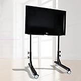 Rollbarer Boden-TV-Ständer mit Halterung für Fernseher unter 55 Zoll, höhenverstellbarer Trolley, mobiler TV-Wagen, max. Vesa 100 x 100 mm Beautiful Scenery