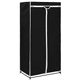 Susany Garderobe Stoffschrank Faltkleiderschrank Kleiderschrank Stoffkleiderschrank Mit Reißverschlüssen,Abmessungen:75 x 50 x 160 cm (B x T x H),Eisenrohr + 100% Polyester